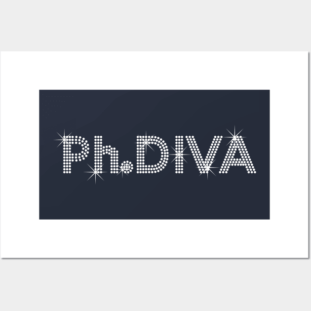 PhDiva - PhD Diva Doctorate Wall Art by zeno27